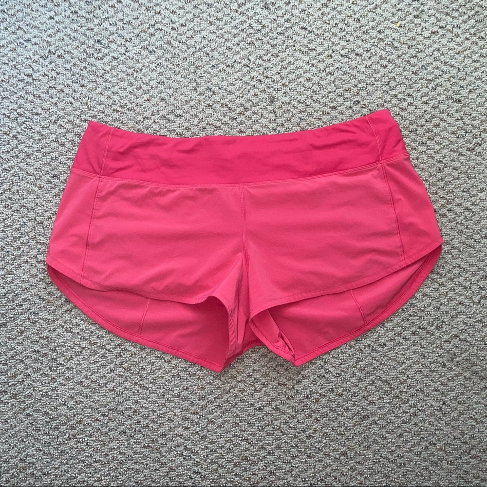 Lululemon Hot Pink Speed Up Shorts Size 10